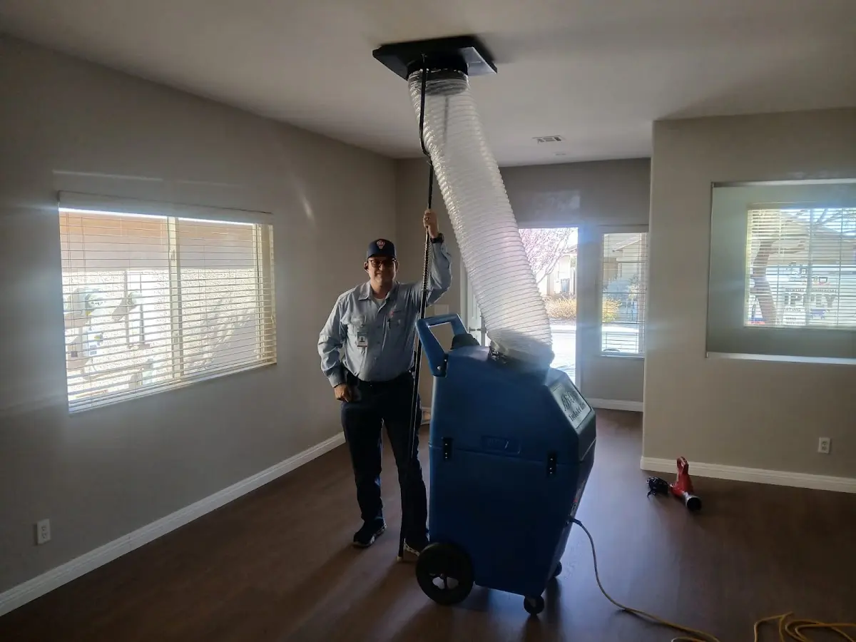 Professional Dryer Vent Cleaning work inside a Alpharetta home